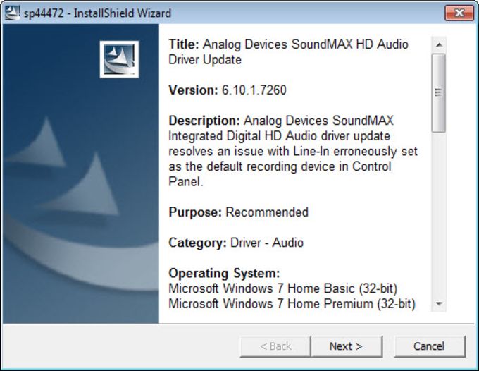 soundmax audio